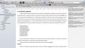 Trabajando un libro en Scrivener